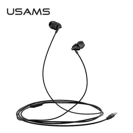 Auriculares Manos Libres USAMS EP-39 3.5mm 1.2M Negro