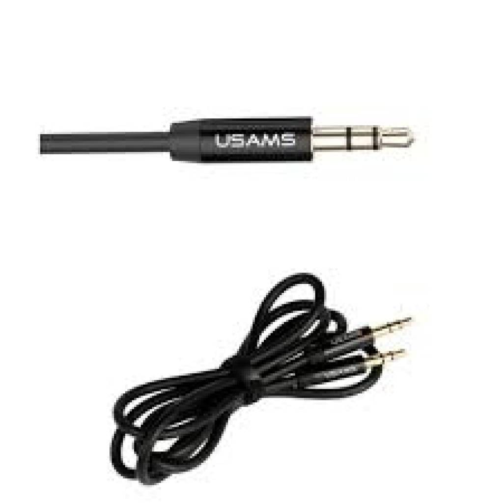 Cable Auxiliar USAMS YP101 1M Negro