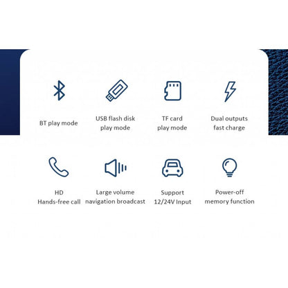 Cargador Auto c/ Transmisor FM 2 USB/3 4A Negro USAMS CC115