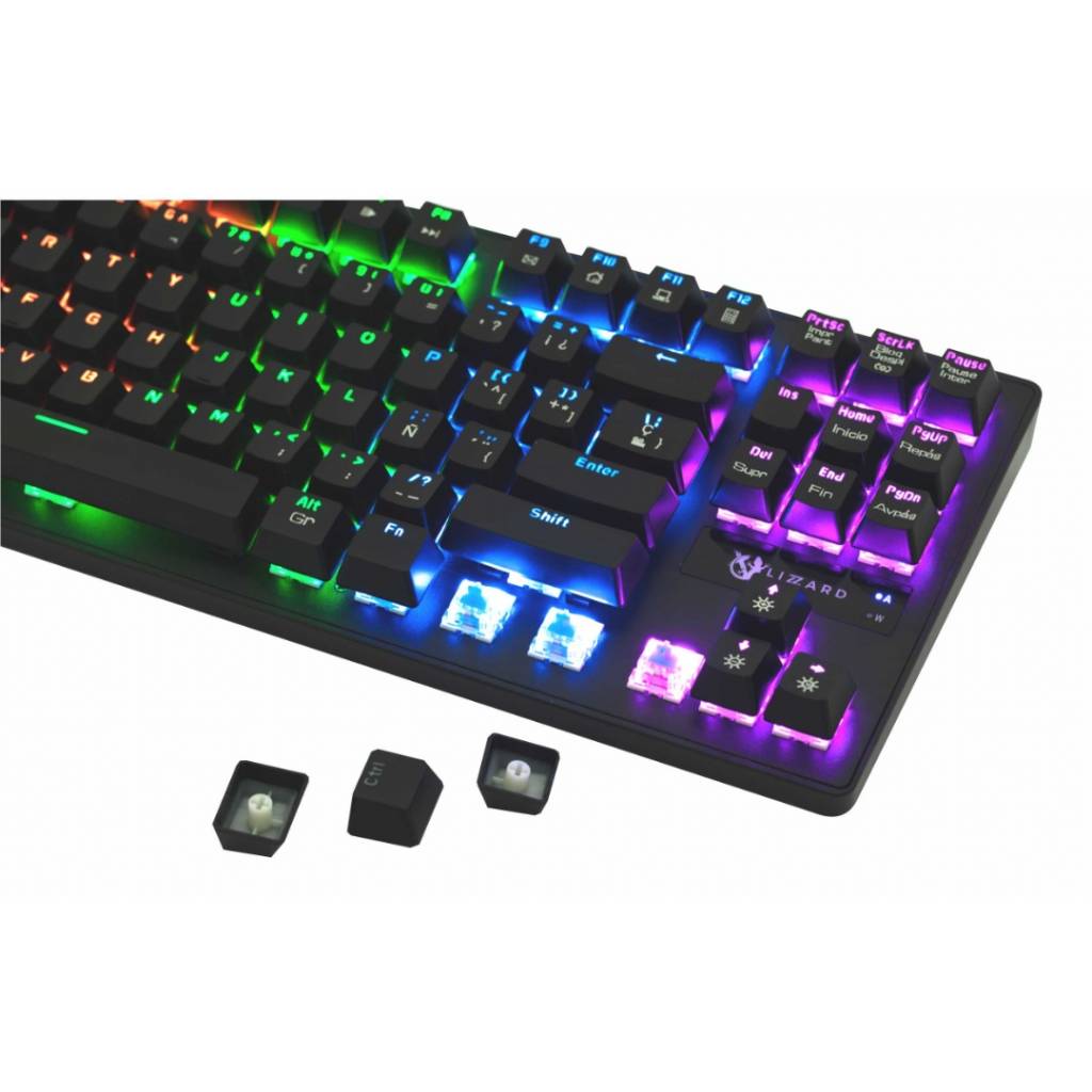 Teclado Gamer XZZ-TE-03 Mecánico Español USB RGB X-Lizzard