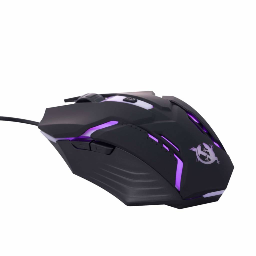Mouse Gamer XZZ-MO-01 Cableado 6D/2400 DPI RGB X-Lizzard