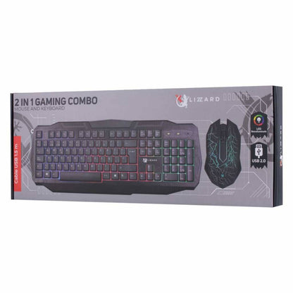 Combo Gamer X-Lizzard XZZ-CO-01 Teclado y Mouse RGB USB