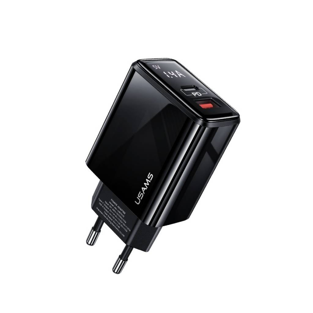 Cargador de Pared USAMS T40 - Carga Rápida 20W con Tecnología GaN