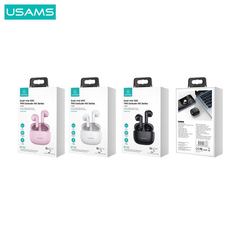 Auriculares Inalámbricos USAMS NX10 - Llamadas Nítidas con ENC