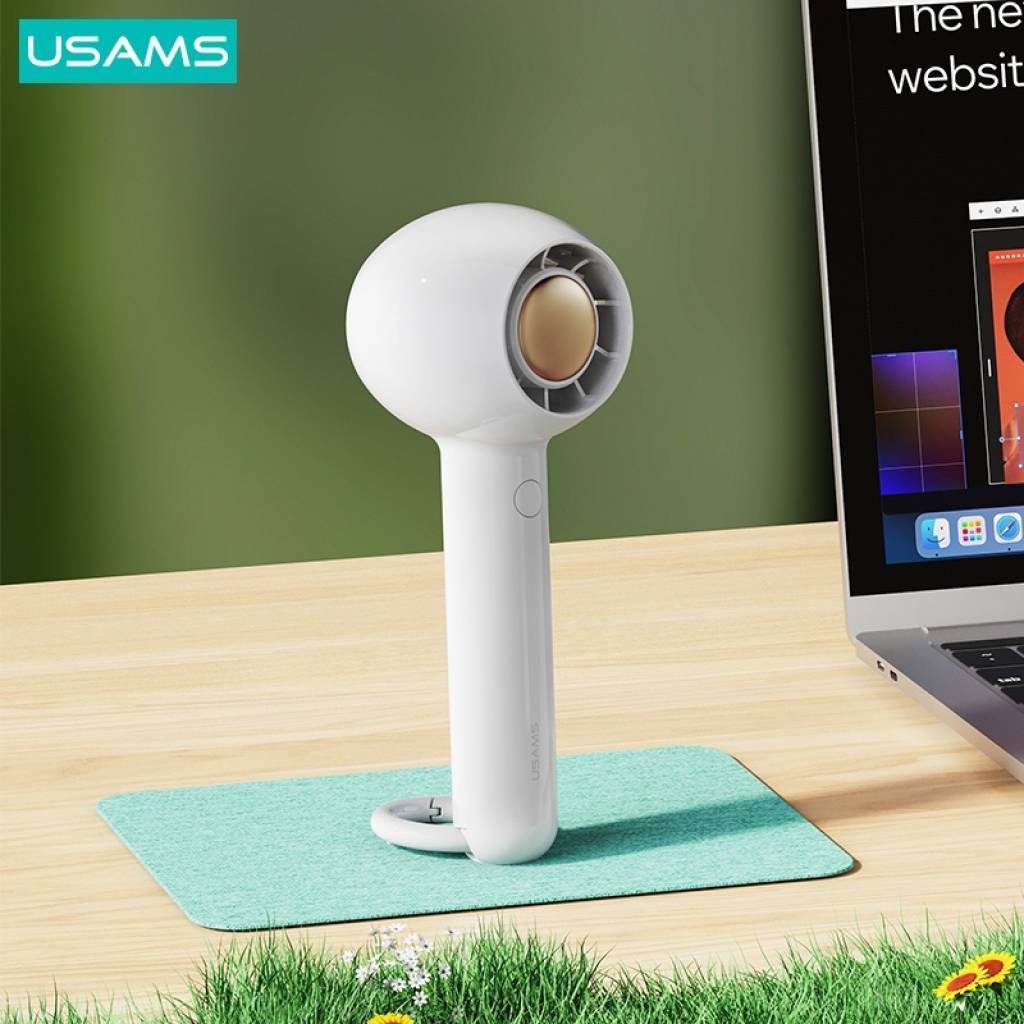 Mini Ventilador USAMS ZB251 Portátil Candy Series 1200mAh Blanco