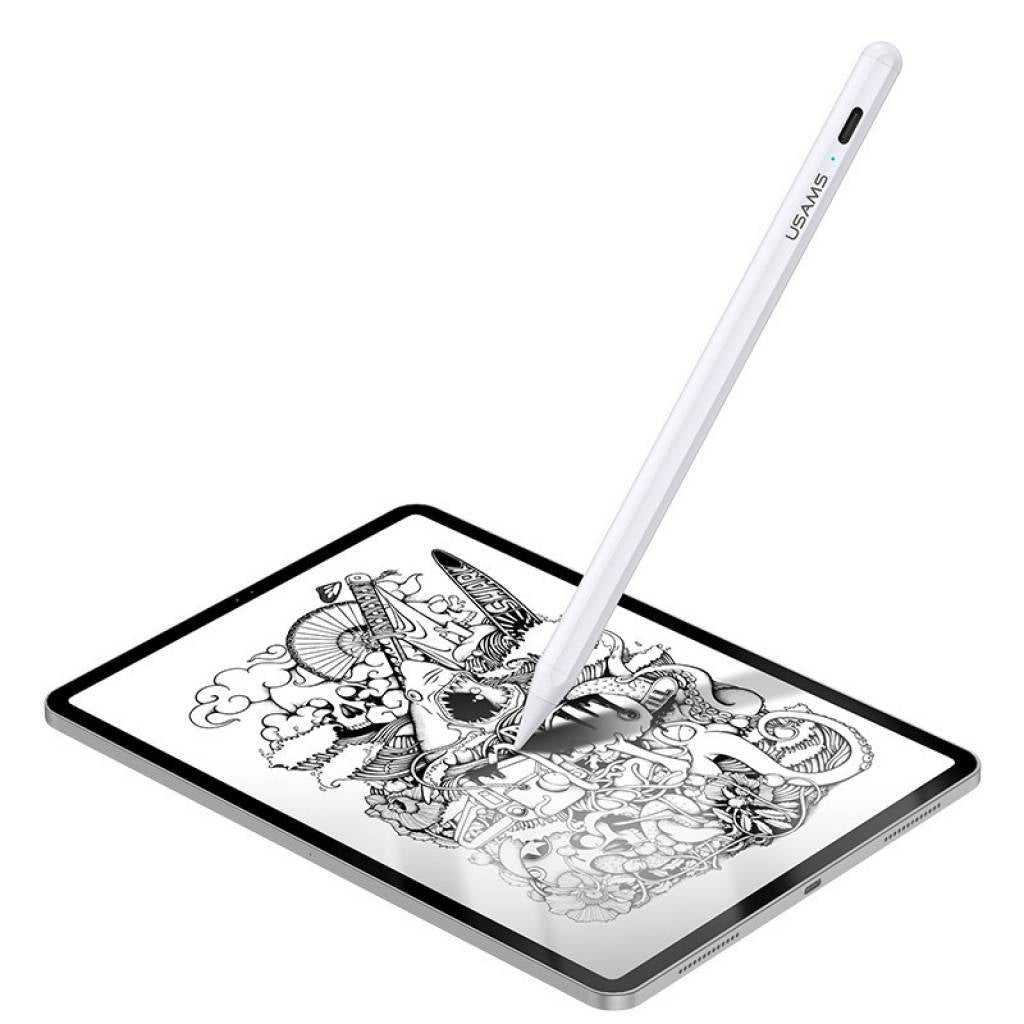 Lápiz capacitivo activo Tiltt Sensitive Blanco Símil Apple Pen USAMS ZB223