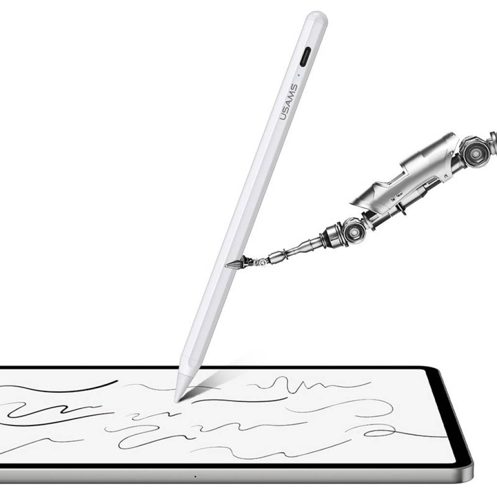 Lápiz capacitivo activo Tiltt Sensitive Blanco Símil Apple Pen USAMS ZB223