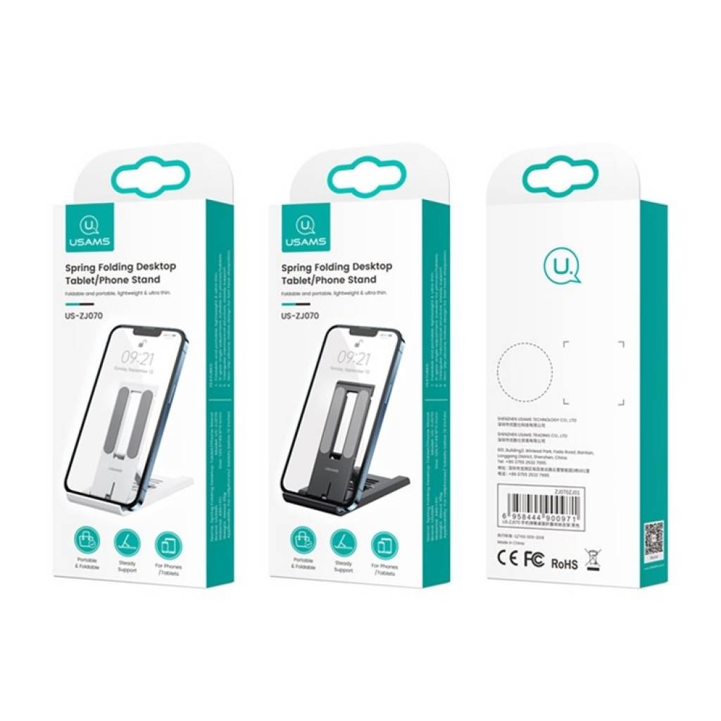 Soporte Teléfono/Tablet Plegable con Resorte USAMS ZJ070