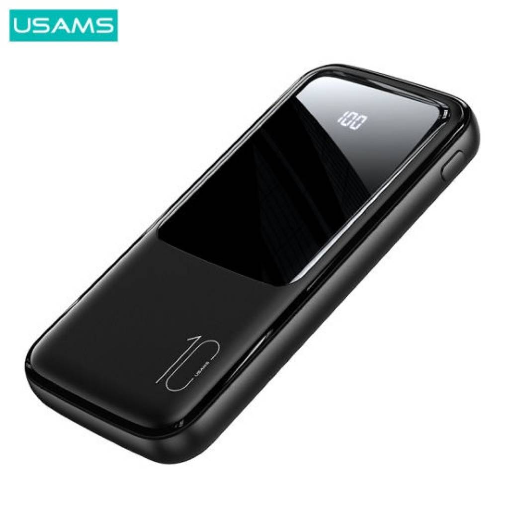 Power Bank USAMS 10.000mAh - Dual USB con Pantalla LCD