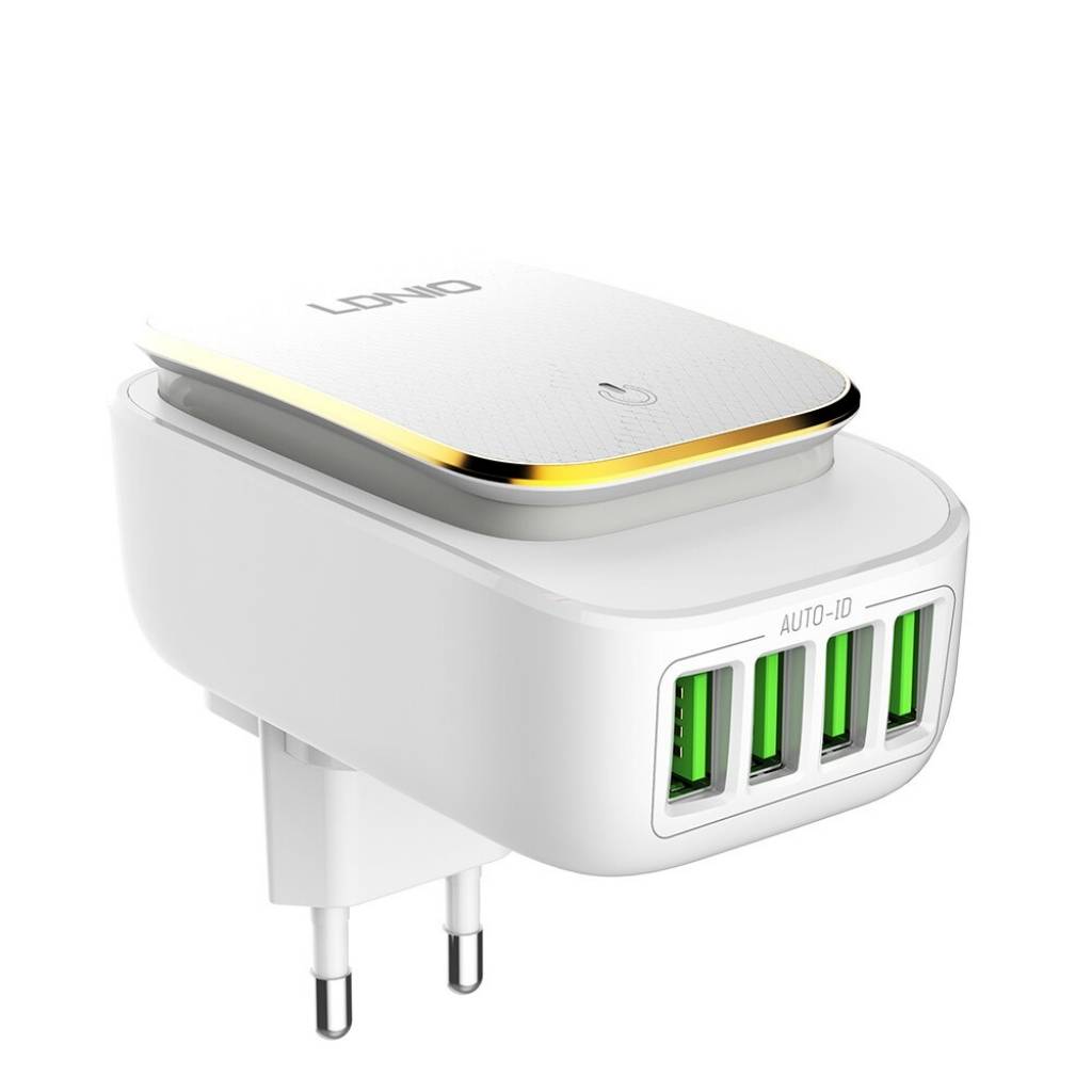 Cargador de Pared LDNIO A4405 - Con 4 Puertos USB