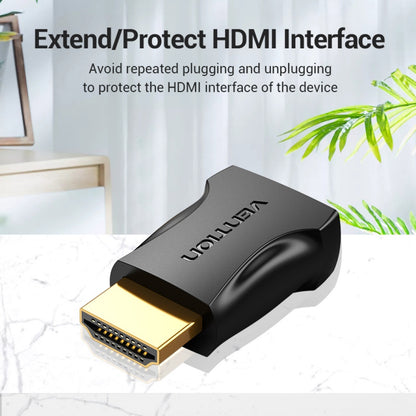 Adaptador HDMI Macho a Hembra Negro Vention AIMB0