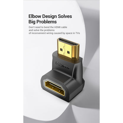 Adaptador HDMI 90° / Macho/Hembra / Negro AIPB0 Vention