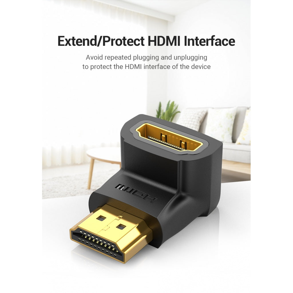 Adaptador HDMI de 270° Macho/Hembra / Negro AINB0 Vention