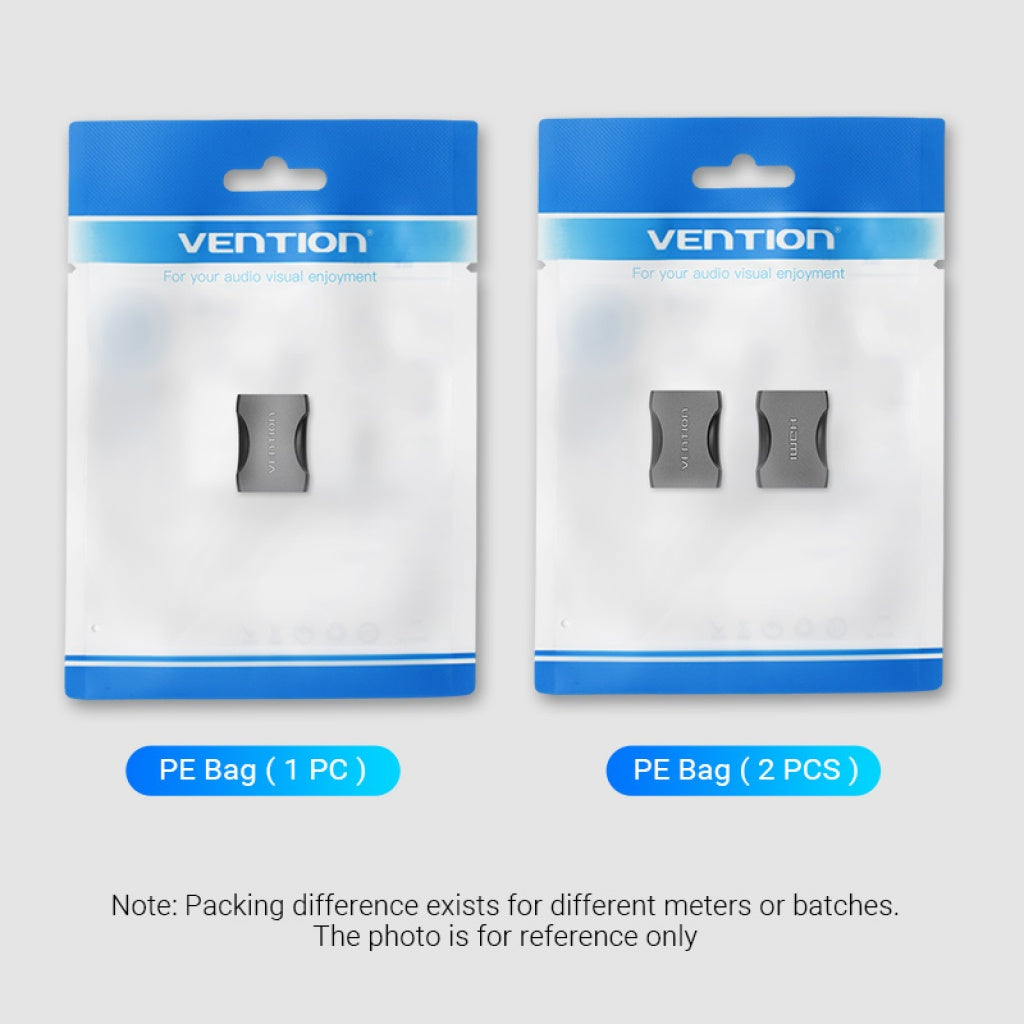 Adaptador acoplador HDMI hembra a hembra Negro Vention AIRB0