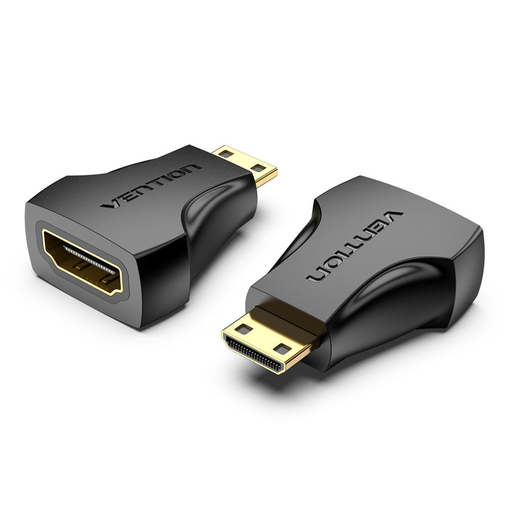 Adaptador Mini HDMI Macho a HDMI Hembra Negro Vention AISB0