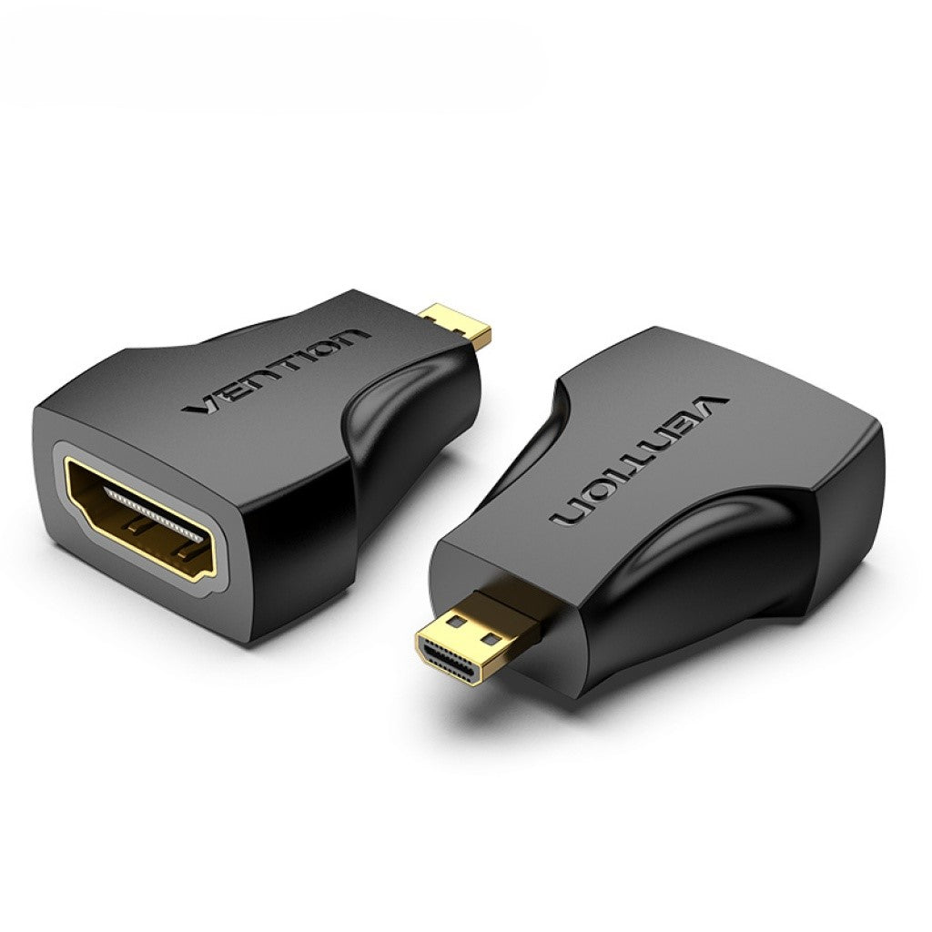 Adaptador Micro HDMI Macho a HDMI Hembra Negro Vention AITB0
