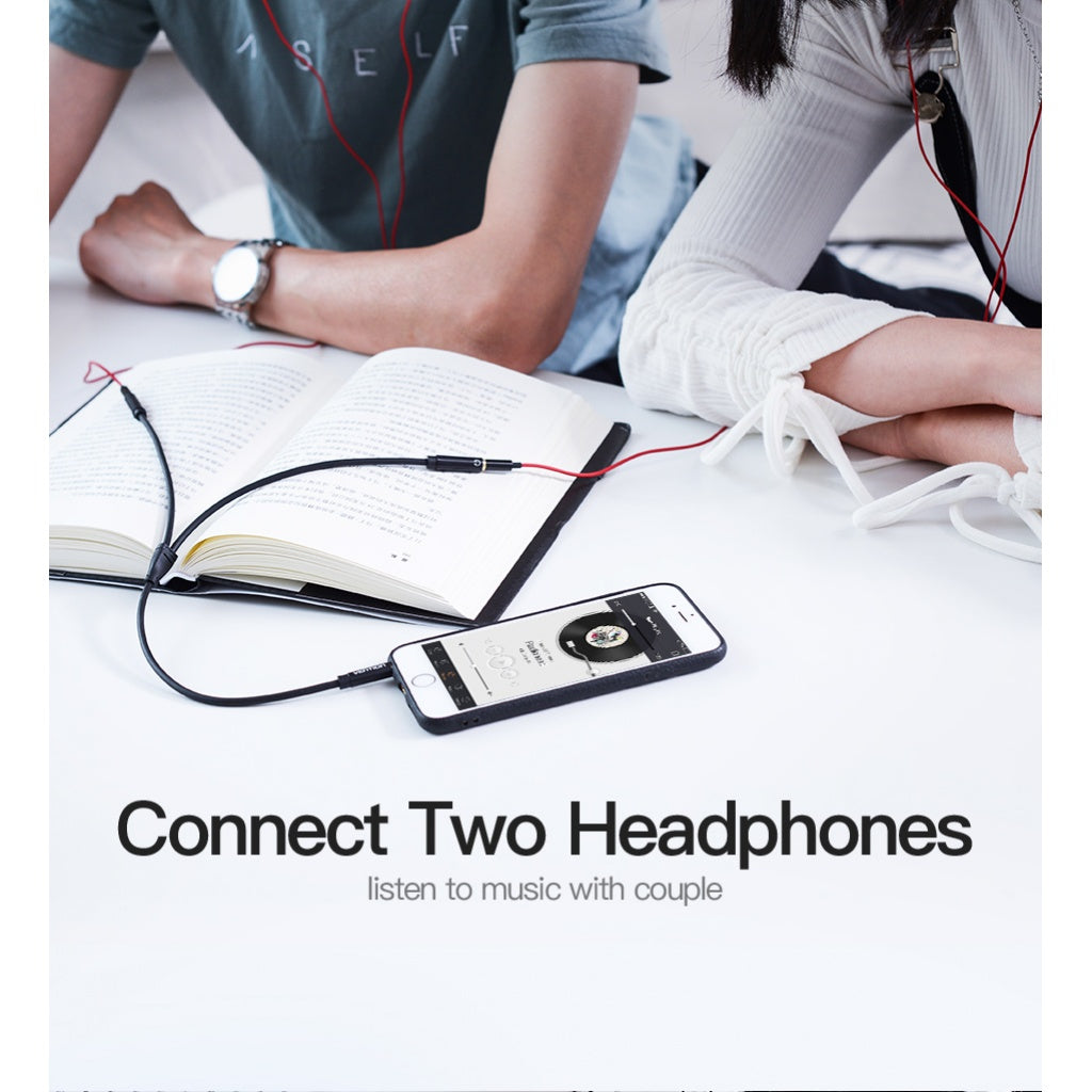 Cable Divisor Stereo 3.5 mm a 2 x3.5 mm Macho/Hembra 0 3M / Negro BBSBY Vention