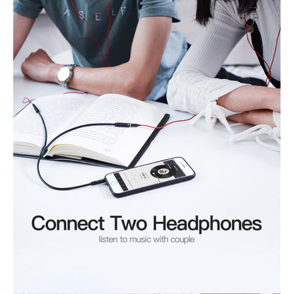 Cable Divisor Stereo 3.5 mm a 2 x3.5 mm Macho/Hembra 0 3M / Negro BBSBY Vention