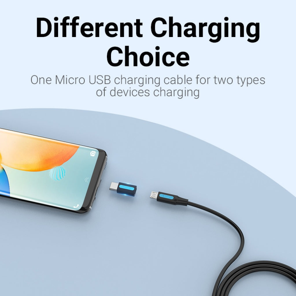 Adaptador USB Vention USB-C a Micro USB - Conexión Versátil