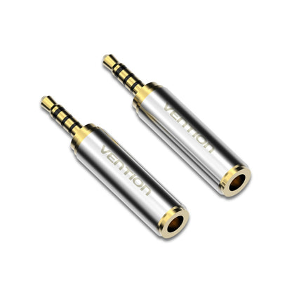 Adaptador de 3.5 mm Hembra a 2.5 mm Macho Dorado Vention VAB-S02