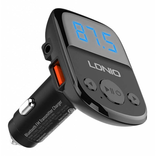 Cargador para Auto 2USB Bluetooth FM Pantalla LED LDNIO C706Q