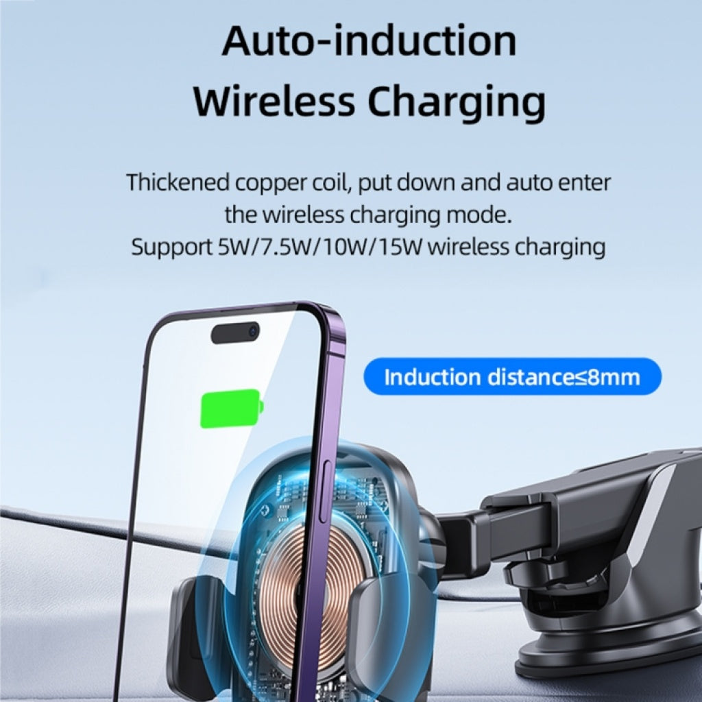 Cargador Inalámbrico USAMS para Auto - Carga Rápida 15W