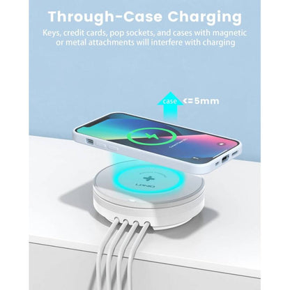 Cargador Inalámbrico de Escritorio 5 en 1 32W PD30W+ QC18W+2Auto-ID LDNIO AW003