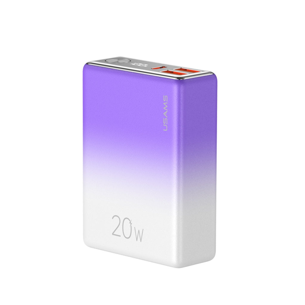 Power Bank 10000mAh USAMS CD192 - Carga Rápida PD20W+QC3.0