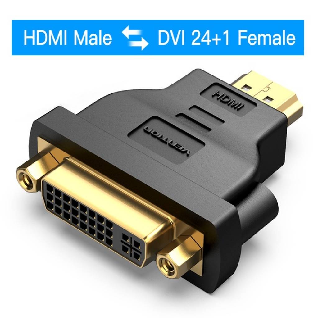 Adaptador DVI a HDMI Macho/Hembra / Negro ECDB0 Vention