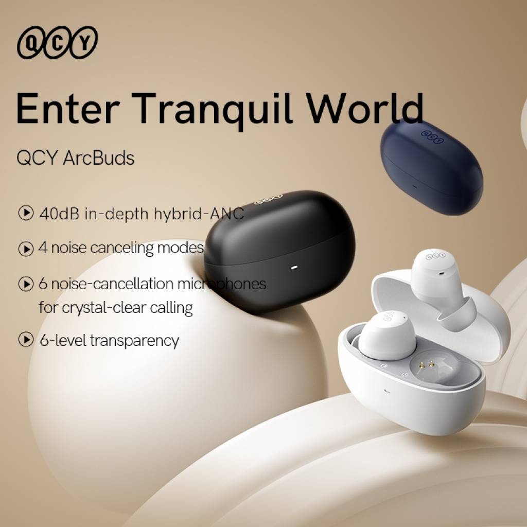 Auriculares Inalámbricos QCY Arcbuds - Cancelación de Ruido Activa