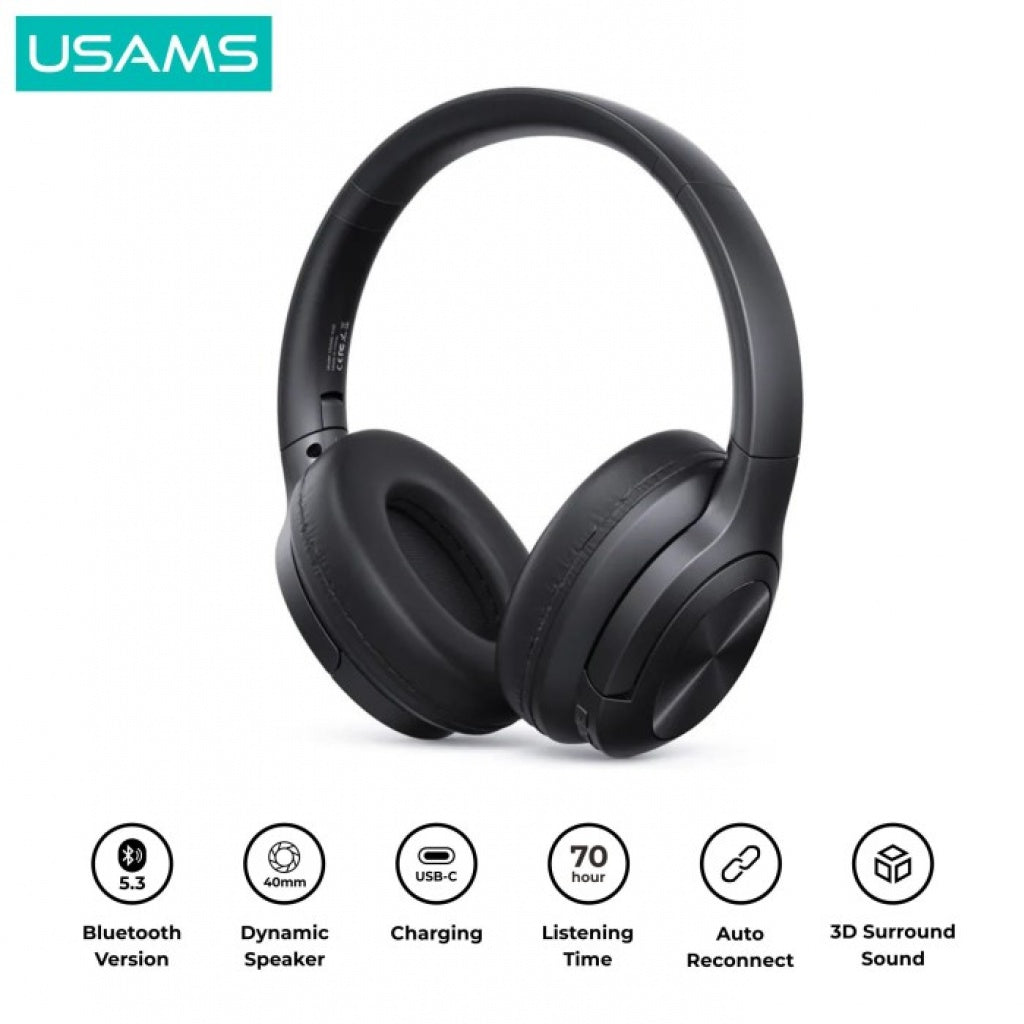 Auriculares Inalámbricos USAMS YH21 - 70 Horas de Autonomía