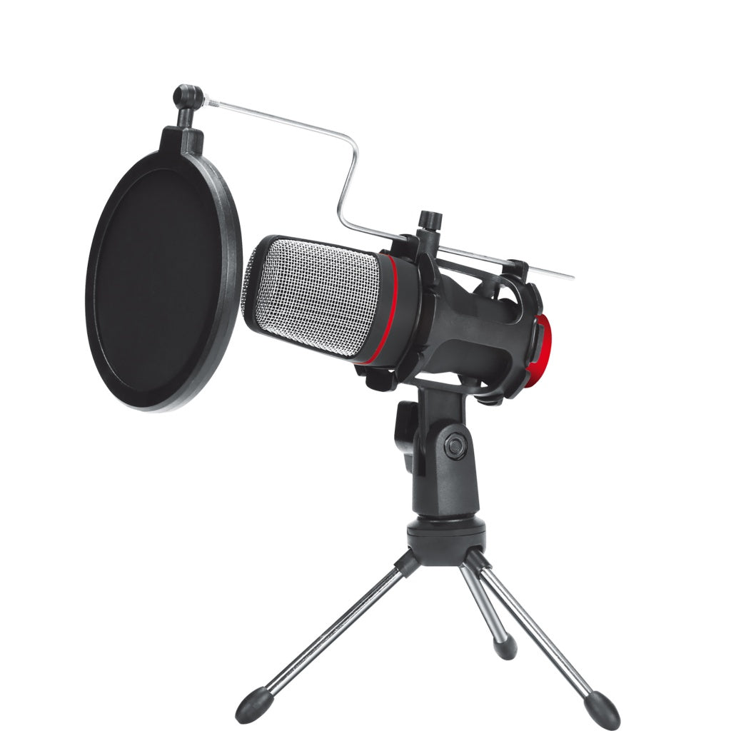 Micrófono de Estudio Gamer 3.5mm Cable 1.5 M MIC-02 Marvo