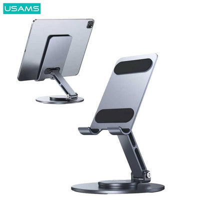 Soporte Teléfono/Tablet Plegable 360° Gris USAMS ZJ074