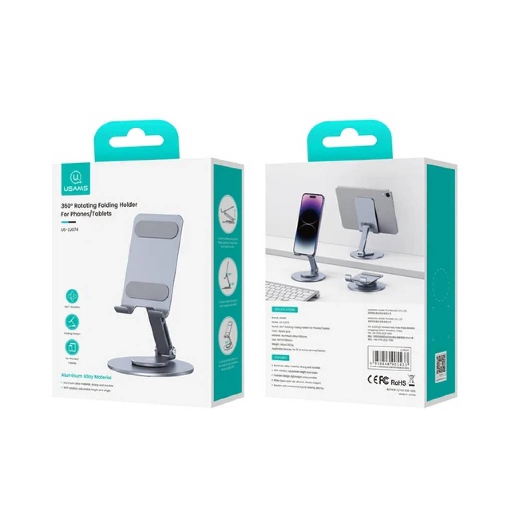 Soporte Teléfono/Tablet USAMS ZJ074 - Plegable y Ajustable 360°