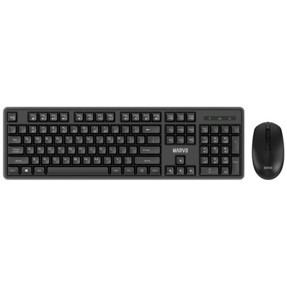 Combo Marvo Mouse/Teclado Inalámbrico WS005 Negro/Blanco