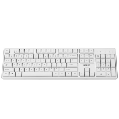 Combo Marvo Mouse/Teclado Inalámbrico WS005 Negro/Blanco