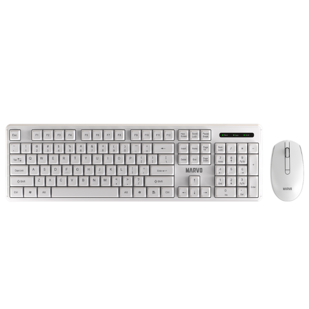 Combo de Teclado y Mouse Marvo WS005 - Conectividad Inalámbrica