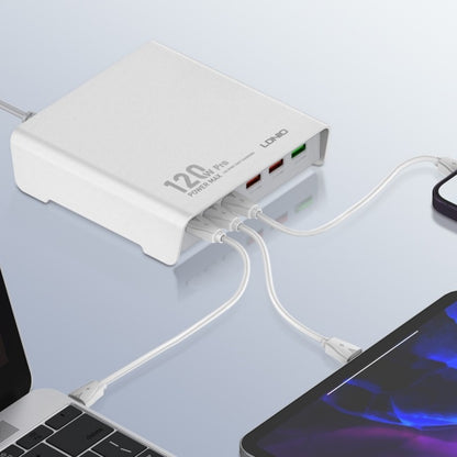 Estación de Carga de Escritorio 120W 3 USB A + 3 USB C LDNIO Q605