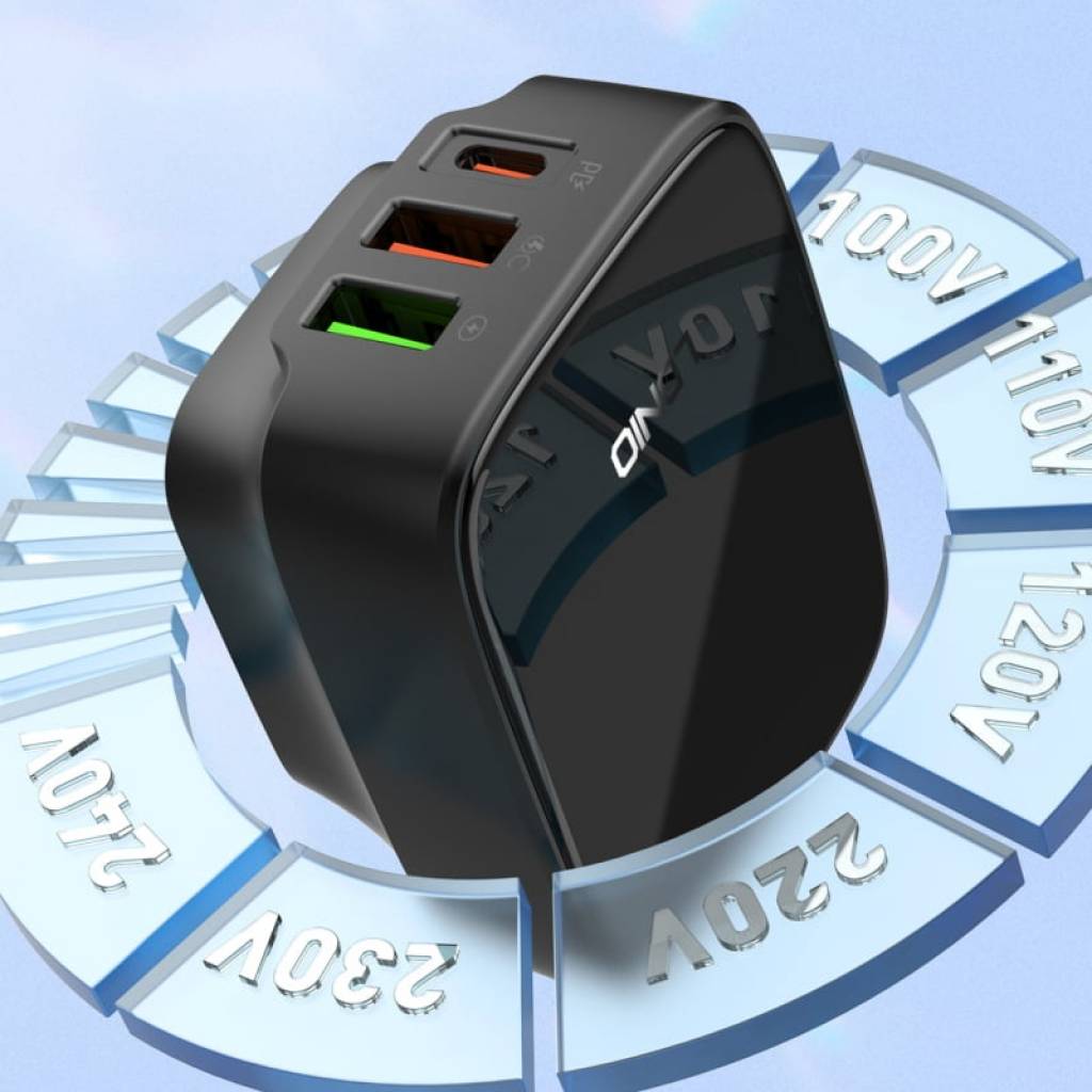 Cargador Pared 32W 3 USB PD+2 QC3.0 LDNIO Q334