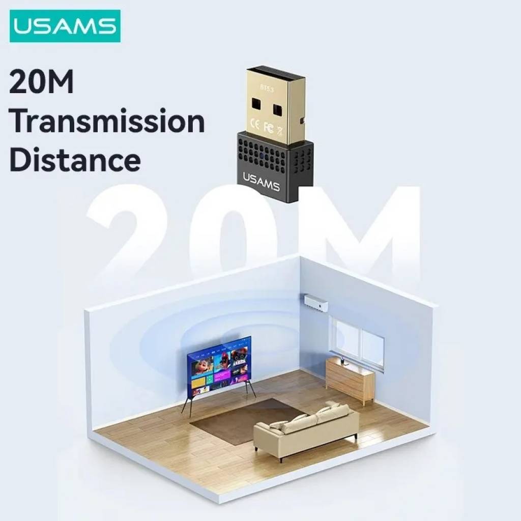 Adaptador Bluetooth USAMS 5.3 - Conexión Multi-Dispositivo