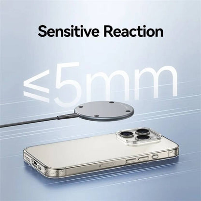 Cargador Inalámbrico Ultrafino 15W Aluminio Negro USAMS CD223