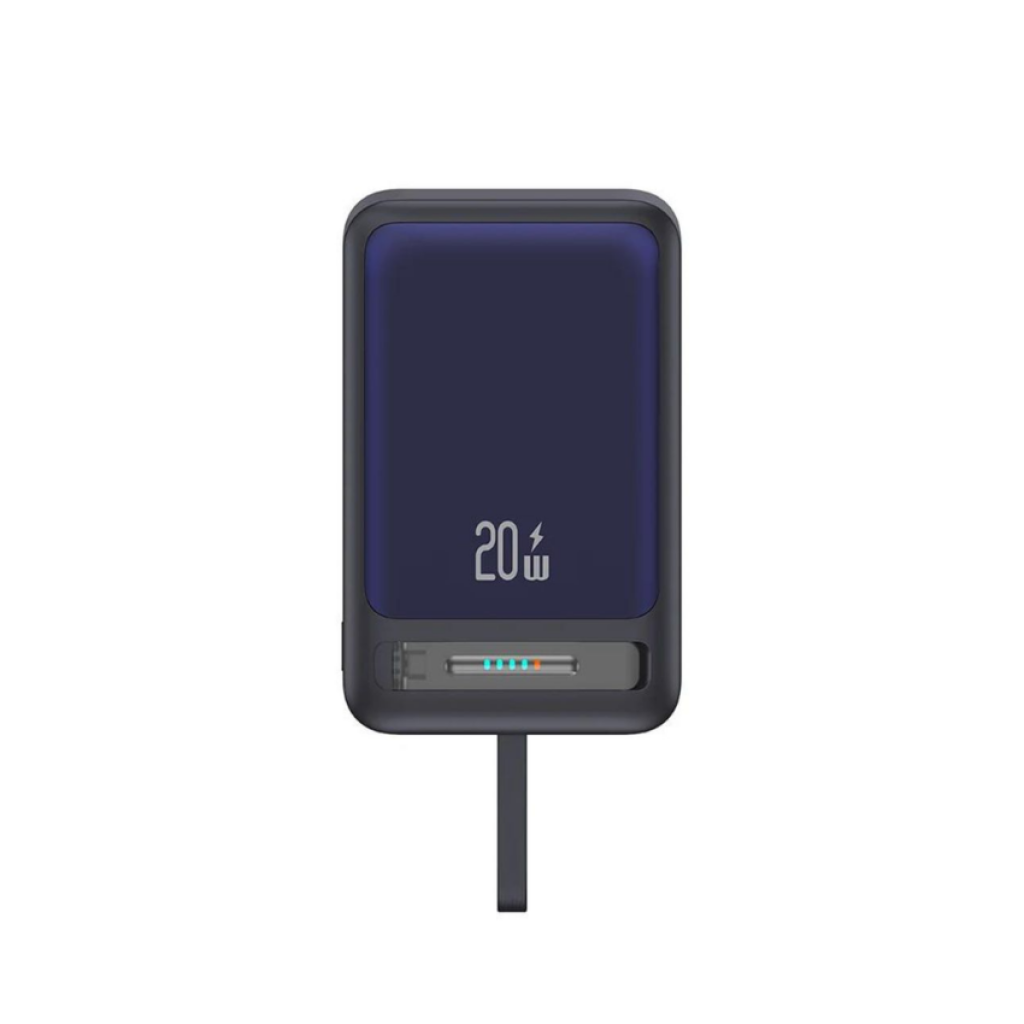 Power Bank Magnético con Soporte y Cable Tipo C 10.000mAh Negro USAMS CD219