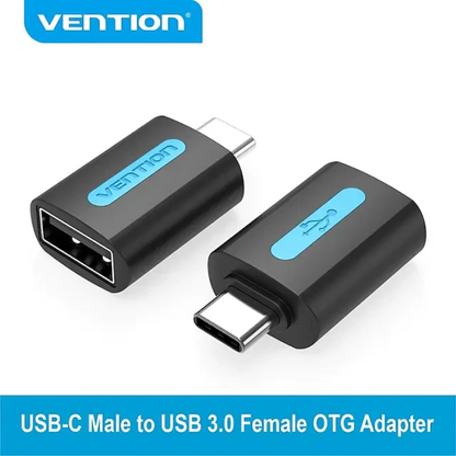 Adaptador USB-C a USB OTG 3.0 Macho/Hembra / Negro CDUB0 Vention