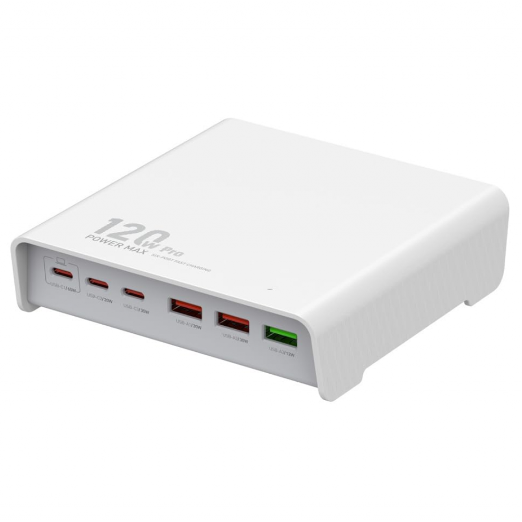 Estación de Carga de Escritorio 120W 3 USB A + 3 USB C LDNIO Q605
