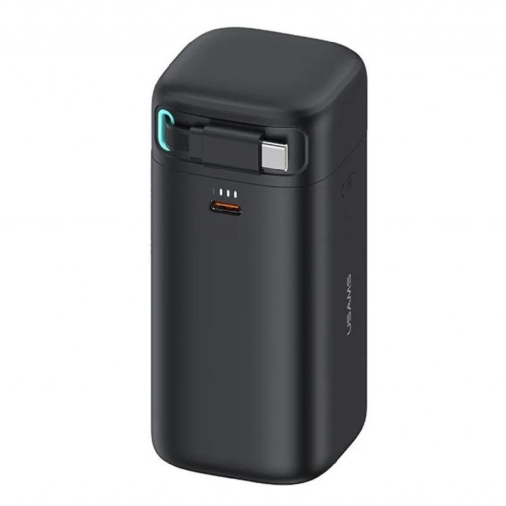 Power Bank USAMS 18000mAh - Carga Rápida 45W con Cable Retráctil