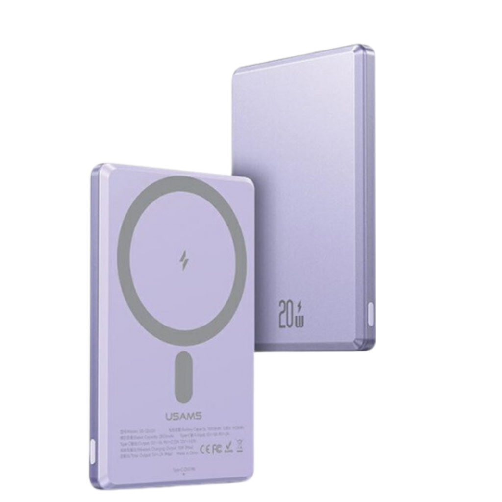 Power Bank Magnético USAMS CD220 PB73 5000mAh - Carga Rápida PD20W