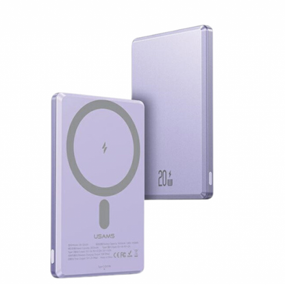 Power Bank Magnético USAMS CD220 PB73 5000mAh - Carga Rápida PD20W