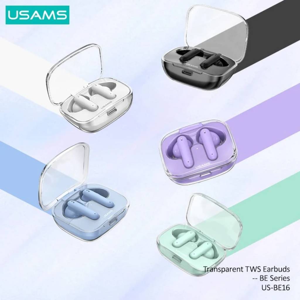 Auriculares BE16 TWS BT5.3 BE Series USAMS - Sonido Inalámbrico de Alta Fidelidad