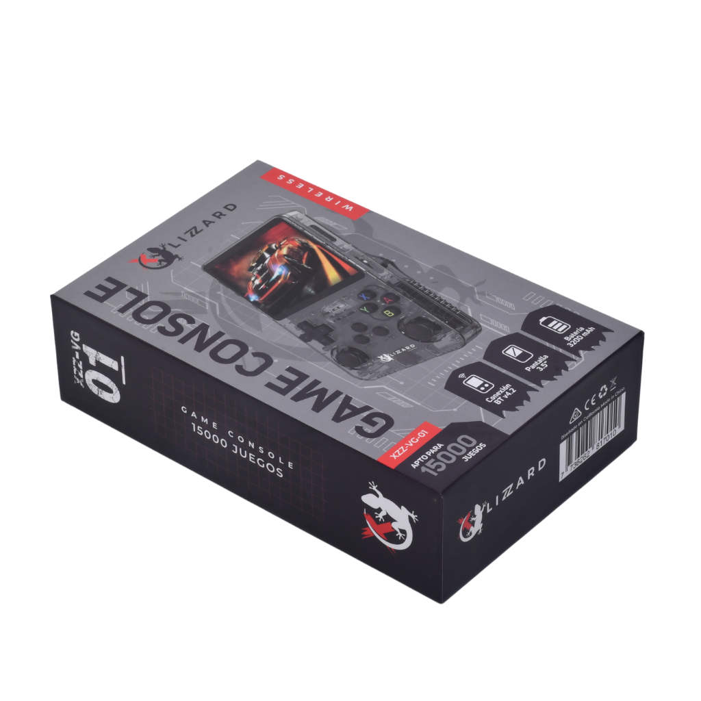 Consola Portátil XZZ-VG-01 con 15000 Juegos y Pantalla 3.5" – X-Lizzard