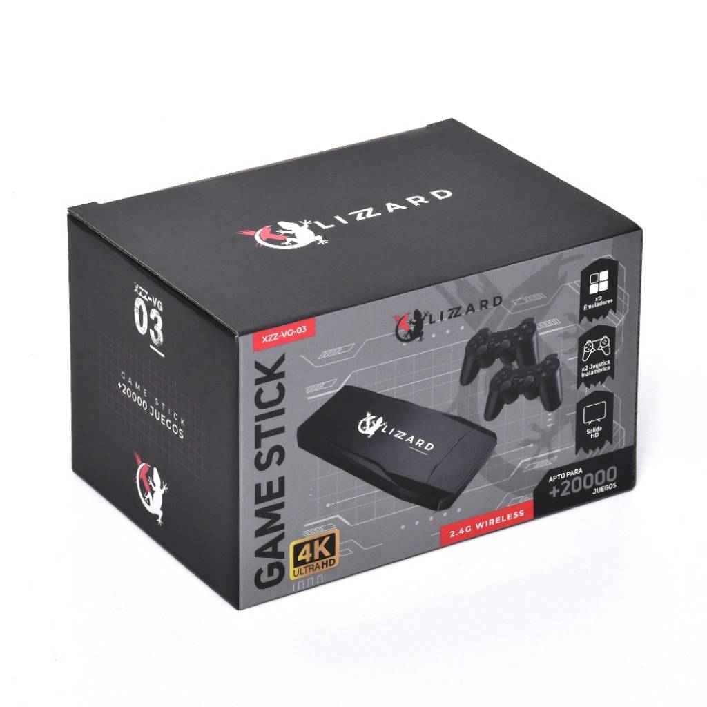 Consola Game Stick para TV XZZ-VG-03 con más de 20000 Juegos y Resolución 4K – X-Lizzard